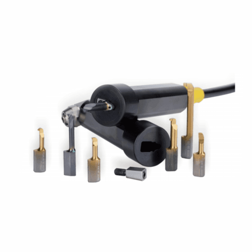 self-developed tools for boring with with internal coolant and three-point clamping positioning